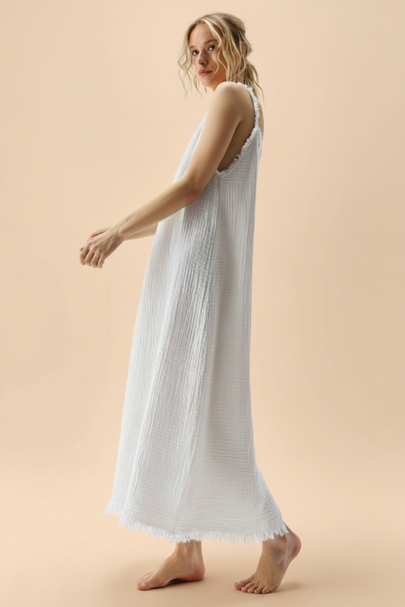 Southern Cotton Split Maxi Dress