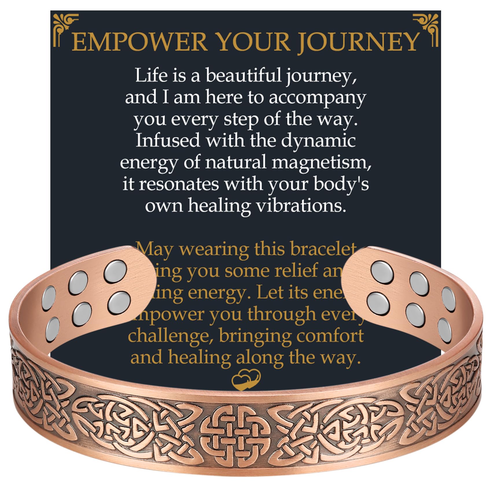 Pure Copper Magnetic Therapy Bracelet for Men